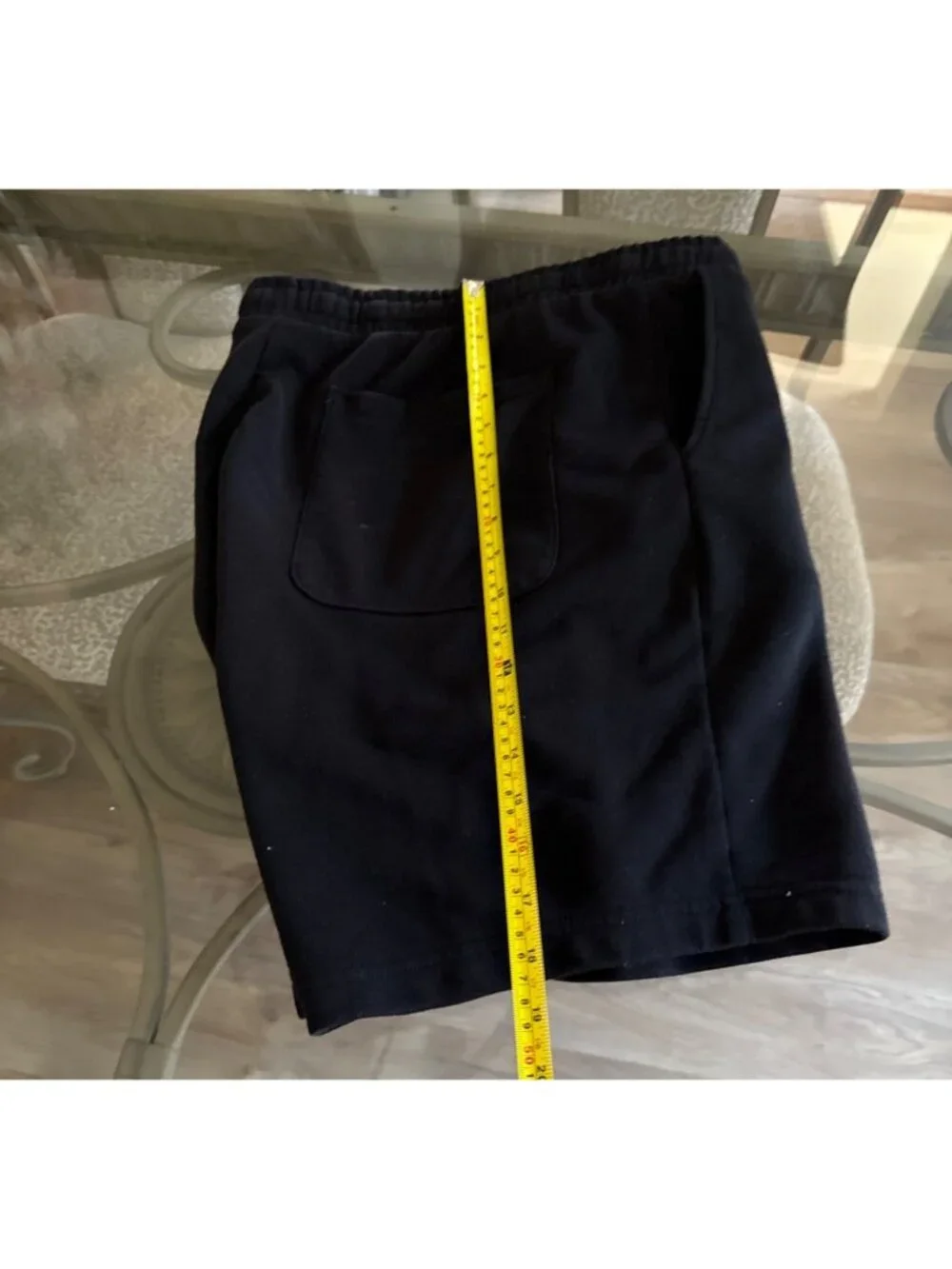 H&M Mens Regular Fit Black Shorts Size XXL Casual Cotton Blend